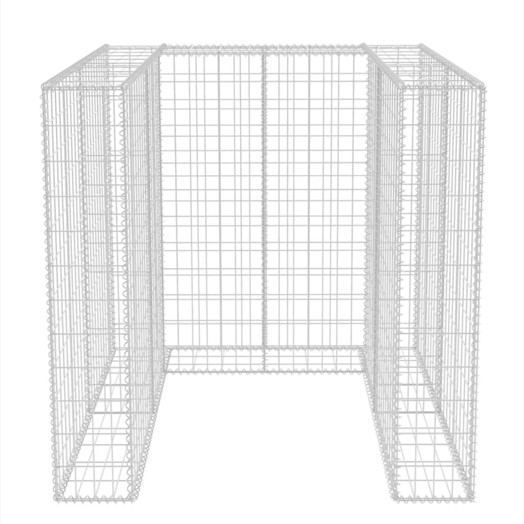 Acél gabion 1 db gurulós kukához 110 x 100 x 120 cm