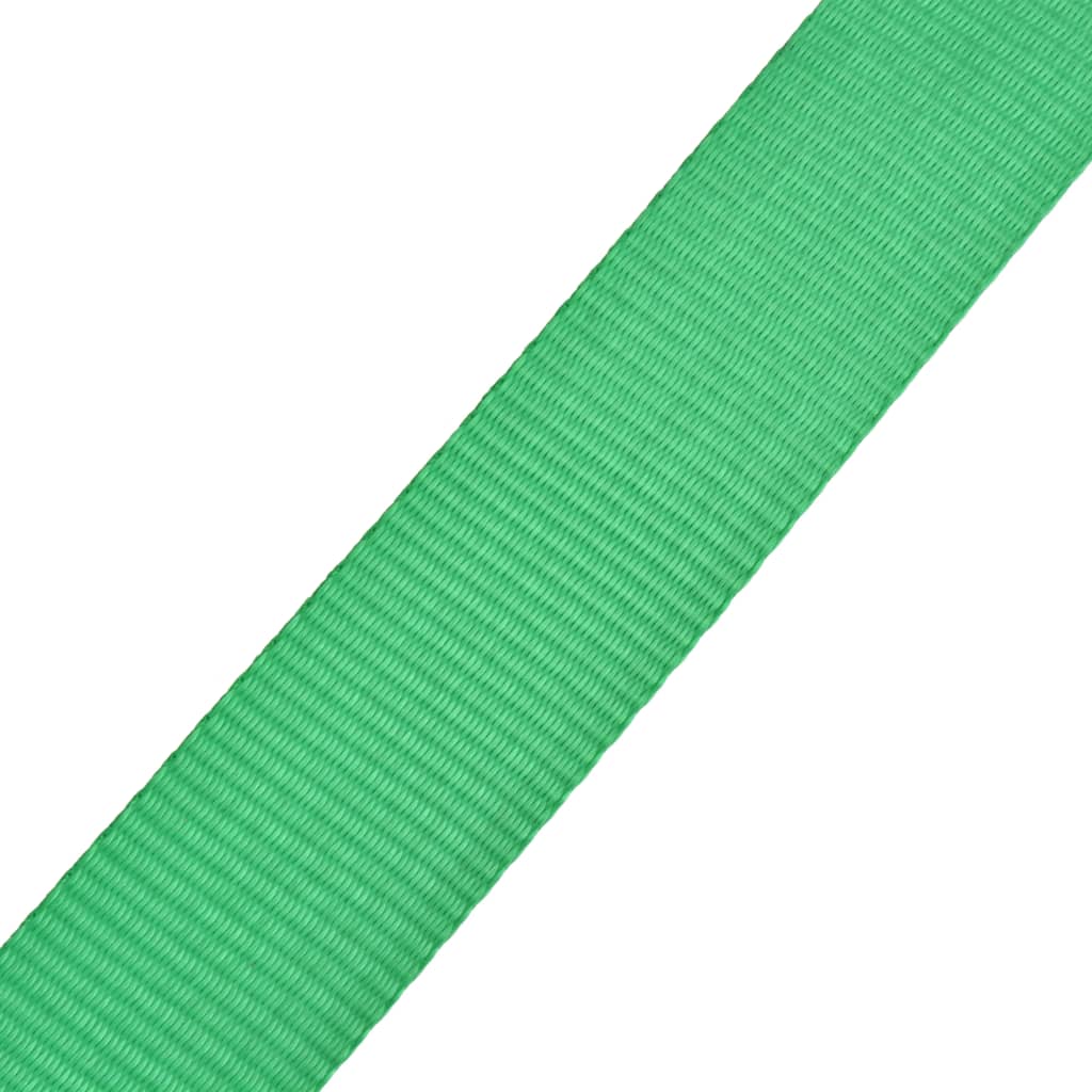 Zöld, 150 kg teherbírású heveder 15 m x 50 mm