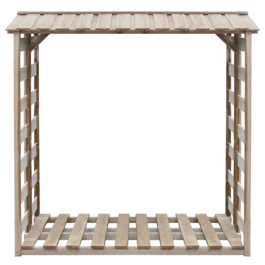 Impregnált fenyőfa tűzifatároló 150 x 90 x 176 cm