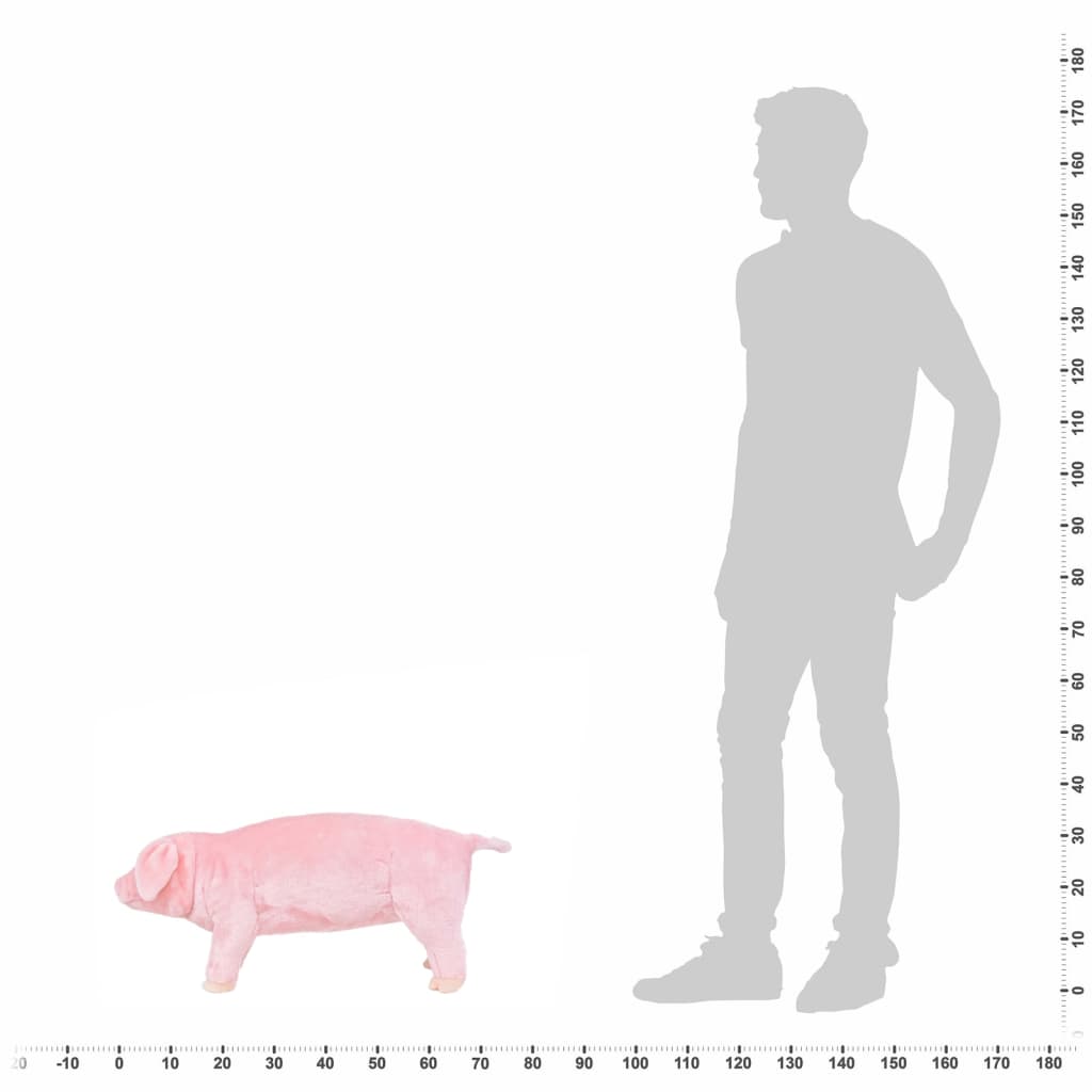 Rózsaszín álló malac plüssjáték xxl