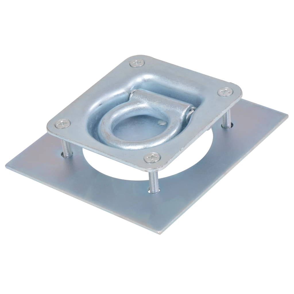 8 db horganyzott acél rögzítőgyűrű trélerhez 2000 kg