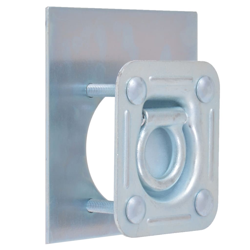 6 db horganyzott acél rögzítőgyűrű trélerhez 2000 kg