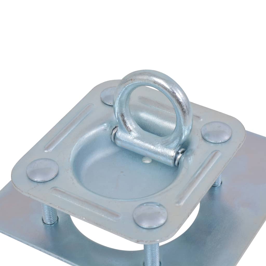 6 db horganyzott acél rögzítőgyűrű trélerhez 2000 kg