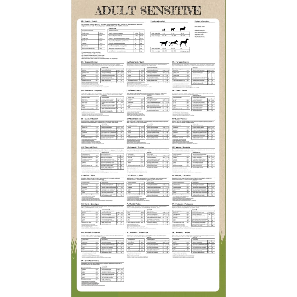 „adult sensitive lamb & rice” prémium száraz kutyatáp 15 kg