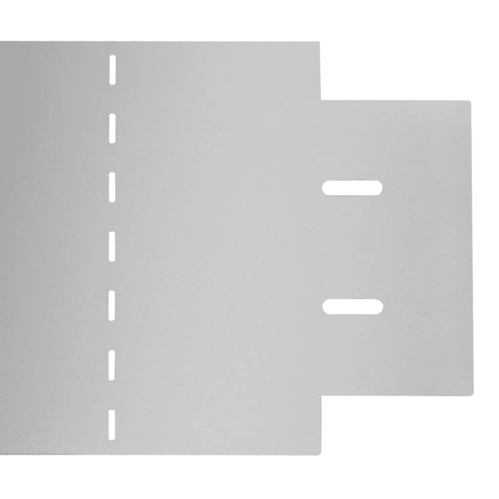 10 db galvanizált acél gyepkerítés 100 x 20 cm