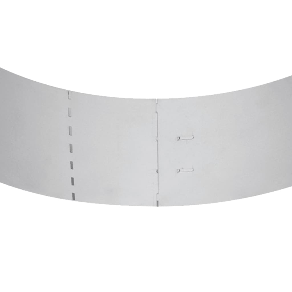 10 db galvanizált acél gyepkerítés 100 x 20 cm