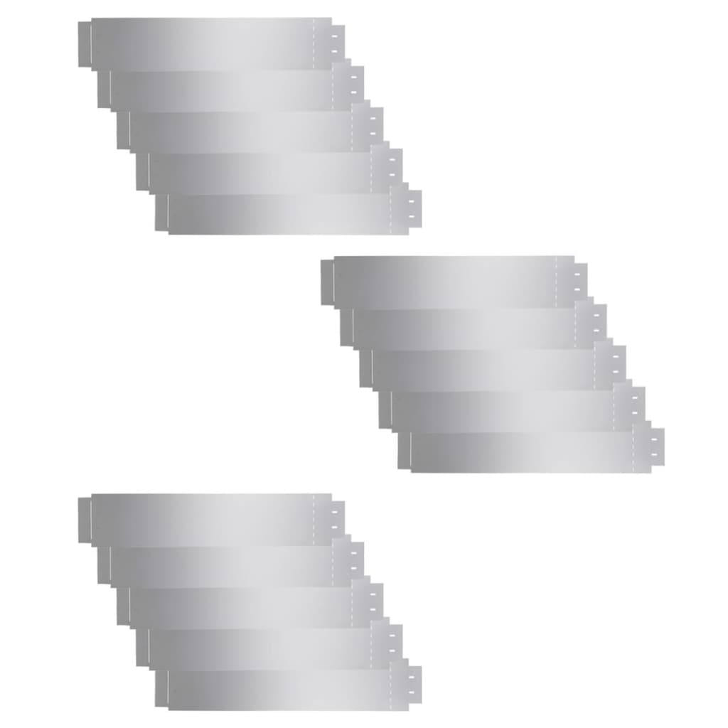 15 db galvanizált acél gyepkerítés 100 x 20 cm 15 db galvanizált acél gyepkerítés 100 x 20 cm