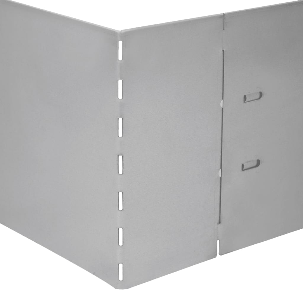 15 db galvanizált acél gyepkerítés 100 x 20 cm 15 db galvanizált acél gyepkerítés 100 x 20 cm