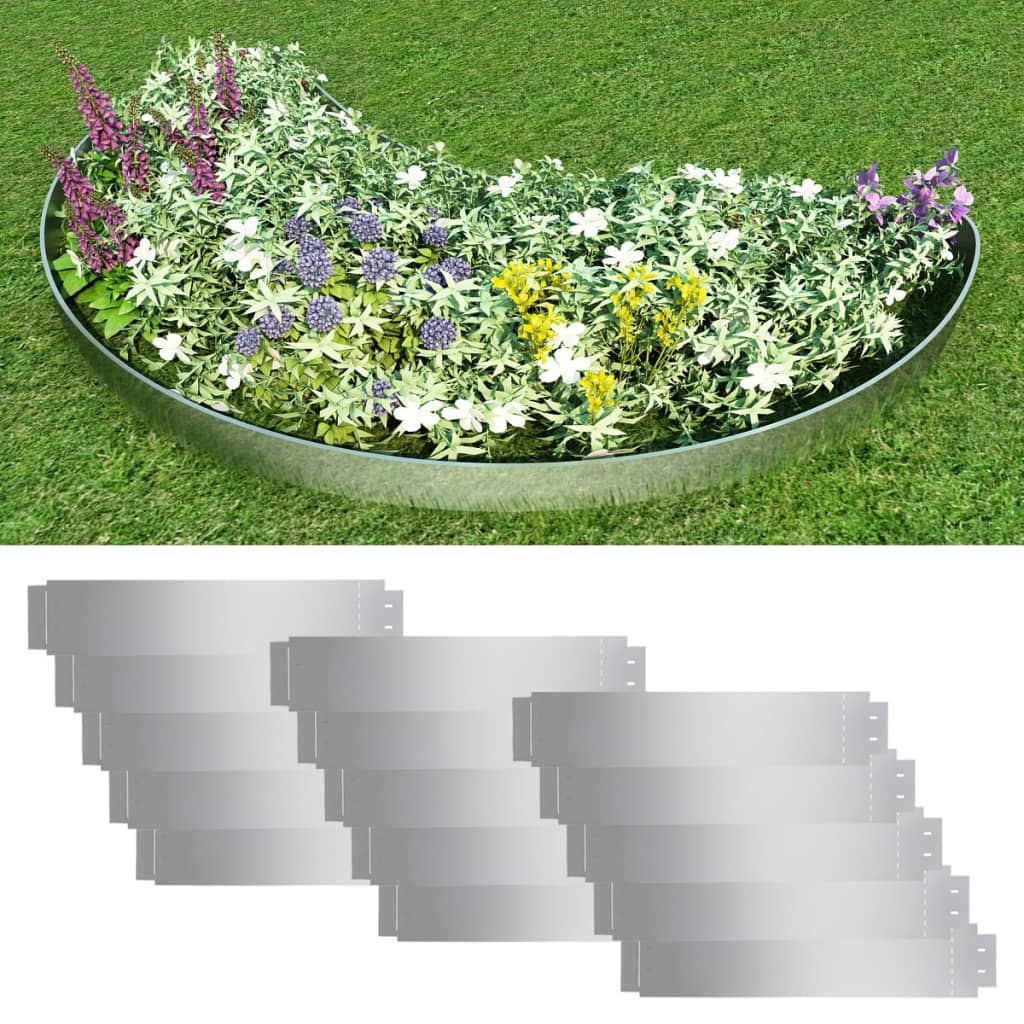 15 db galvanizált acél gyepkerítés 100 x 20 cm 15 db galvanizált acél gyepkerítés 100 x 20 cm