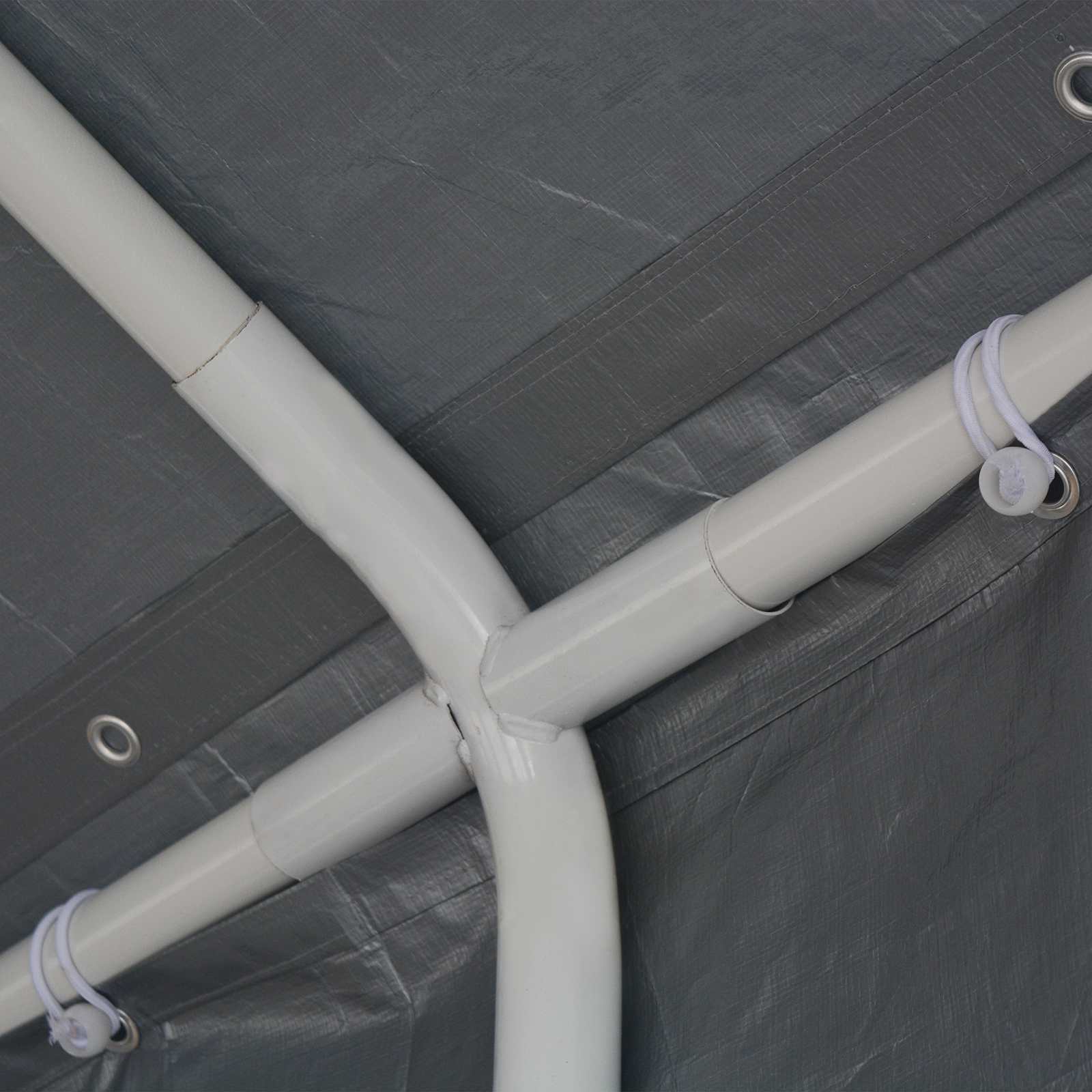 Sátor textil váz nélkül szürke 12 x 6 m pe
