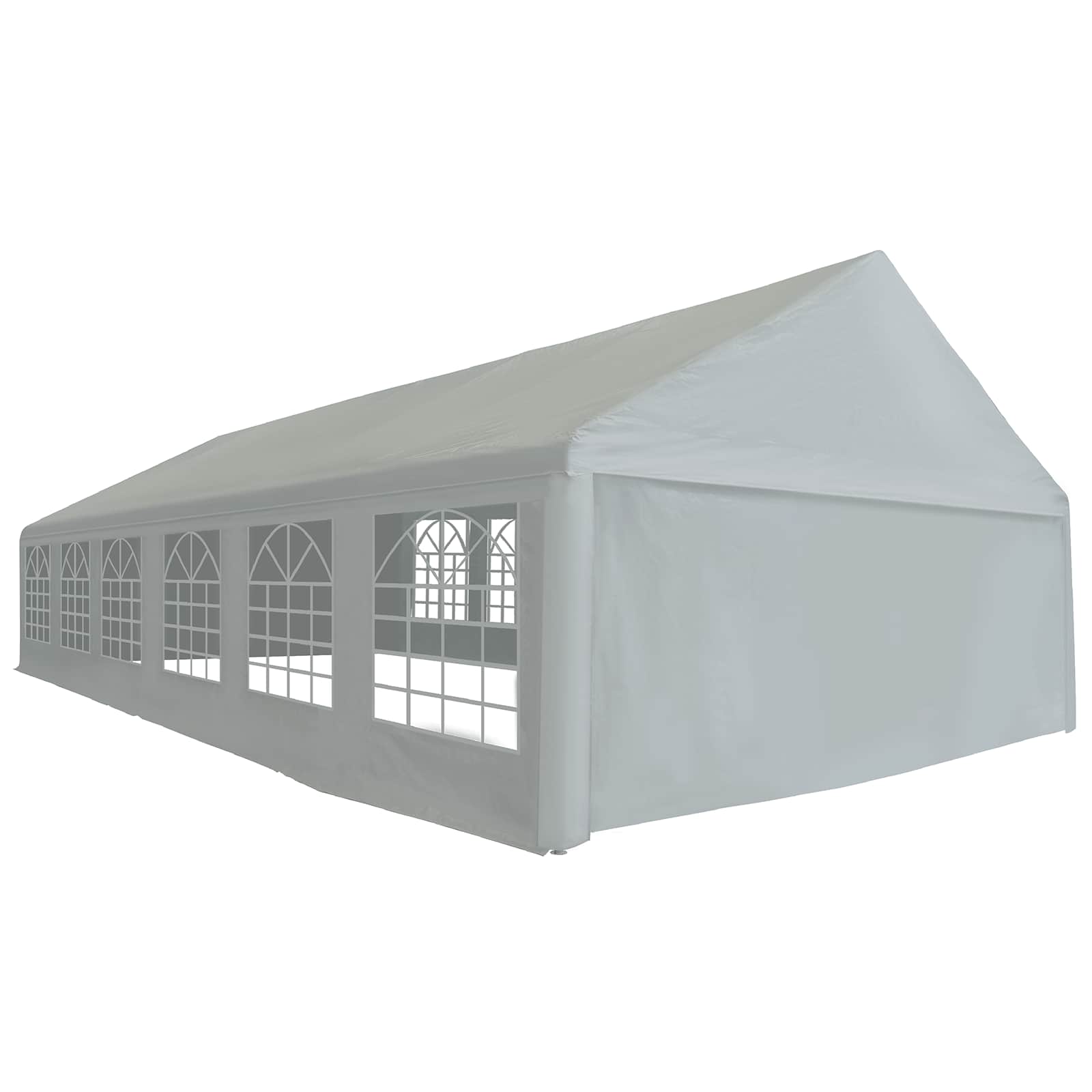 Sátor textil váz nélkül szürke 12 x 6 m pe