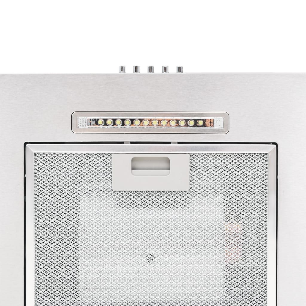 Rozsdamentes acél led-es fali páraelszívó 60 cm 756 m³/óra