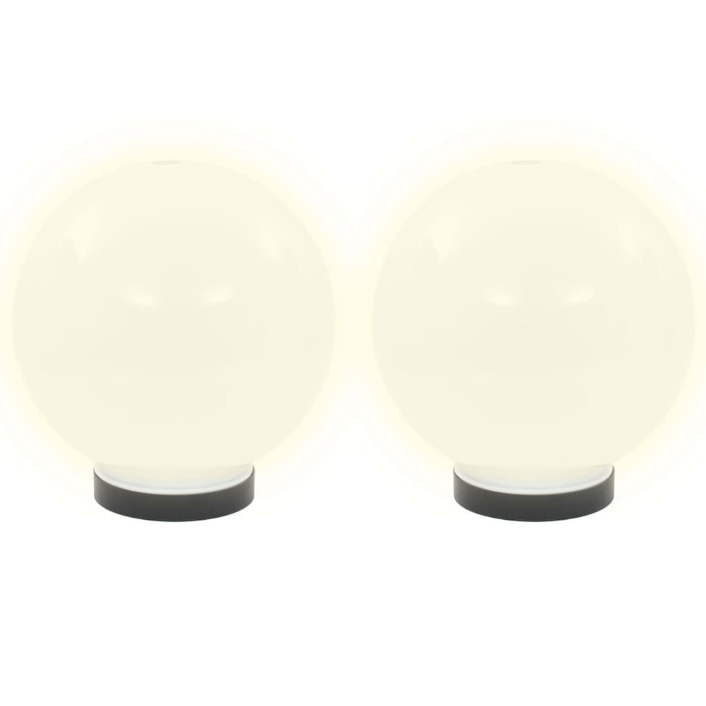 2 db led gömblámpa 20 cm pmma
