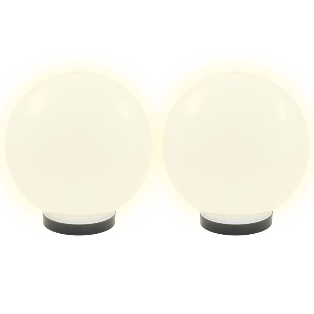 2 db led gömblámpa 25 cm pmma