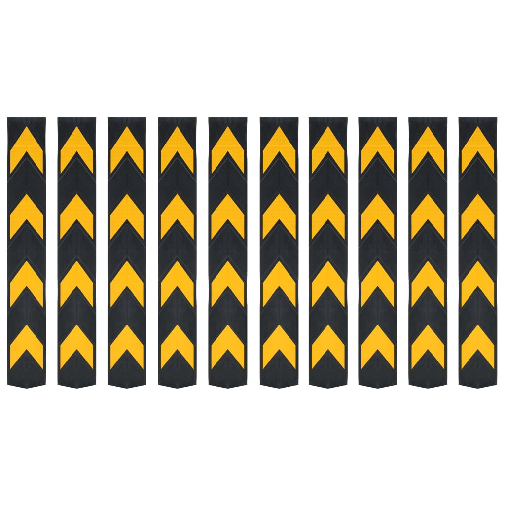 10 db fényvisszaverő gumi sarokélvédő 80 cm