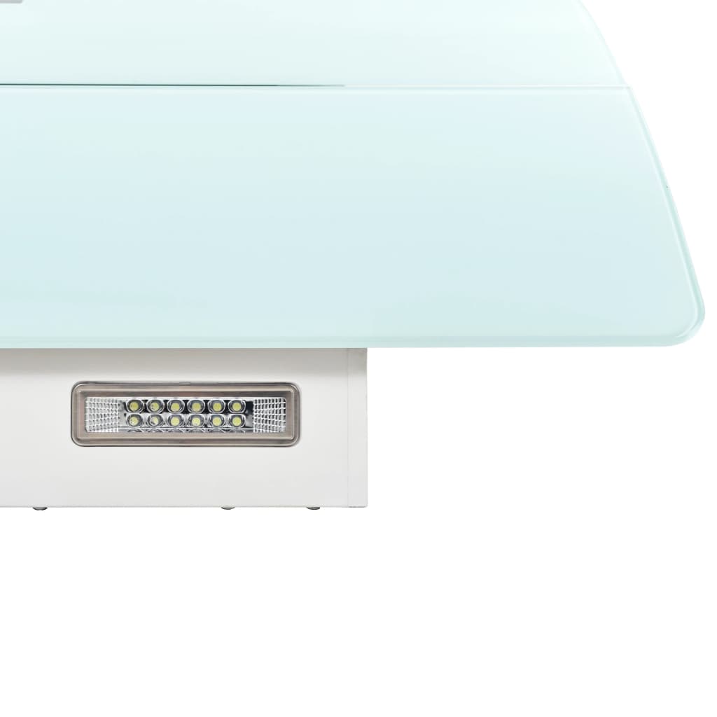 Fehér rozsdamentes acél fali páraelszívó 756 m³/h 90 cm