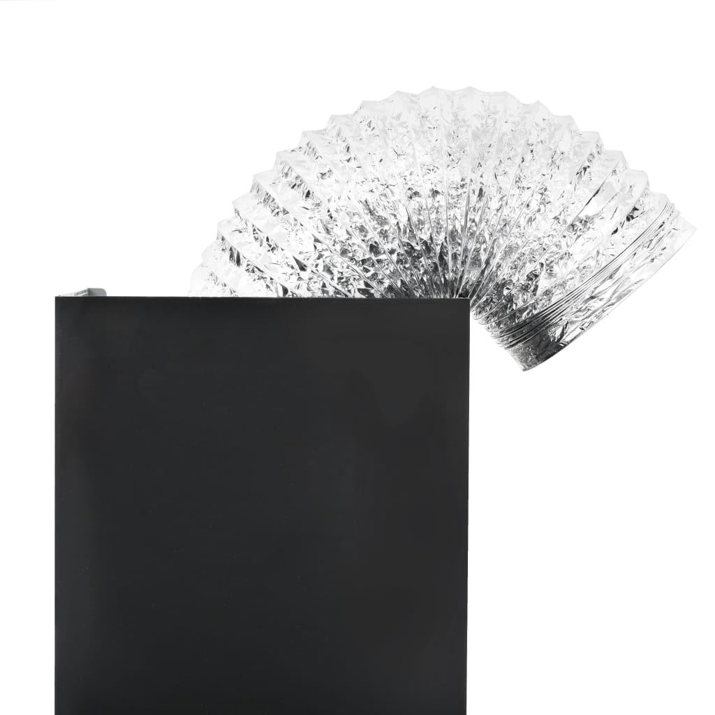 Fekete rozsdamentes acél fali páraelszívó 756 m³/h 90 cm