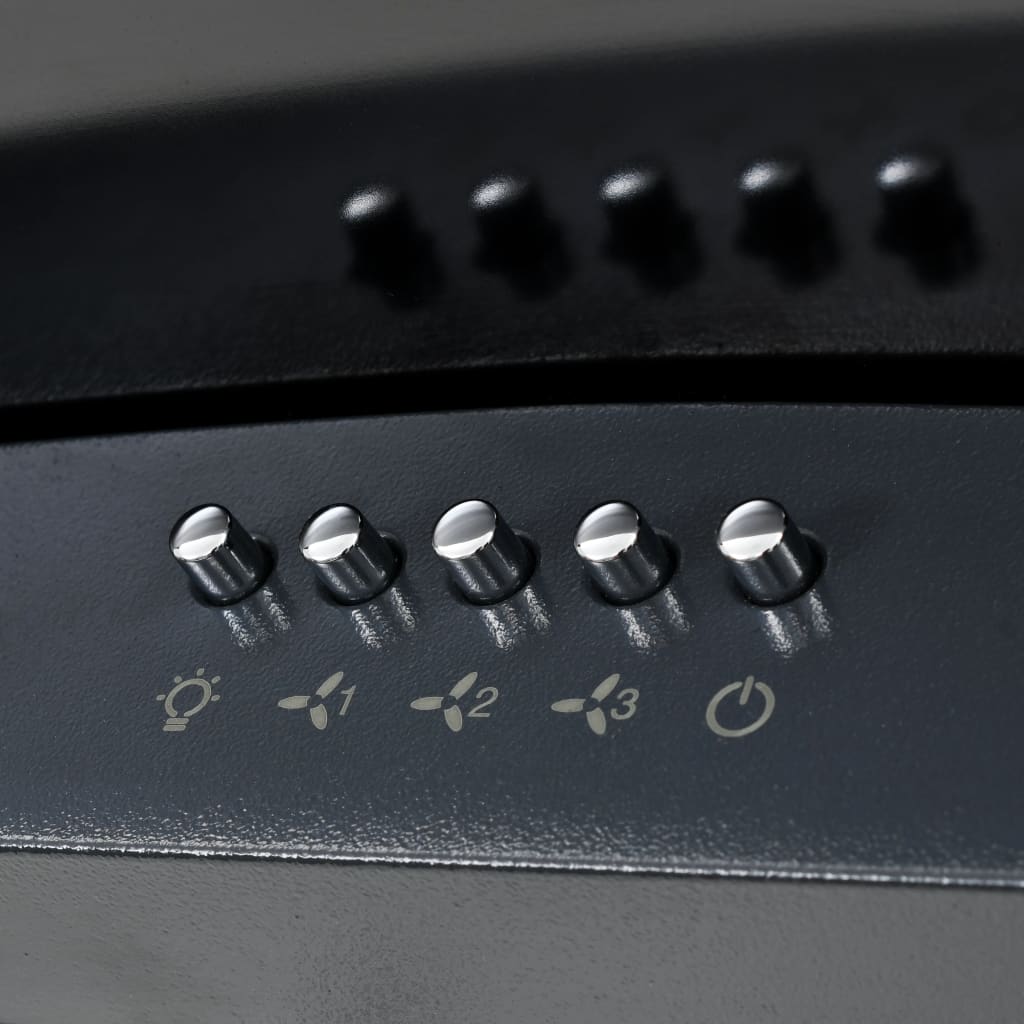 Fekete rozsdamentes acél fali páraelszívó 756 m³/óra 60 cm