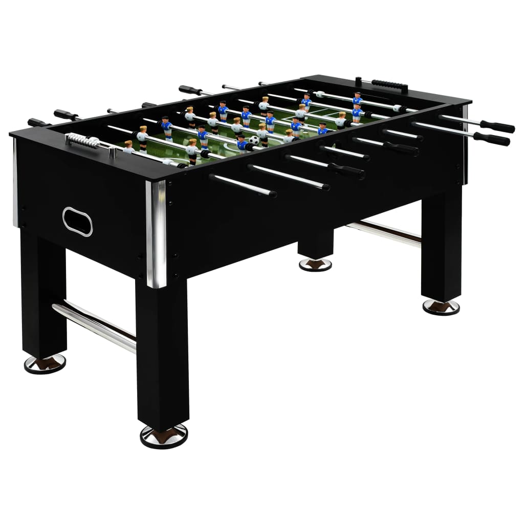 Fekete acél csocsóasztal 140 x 74,5 x 87,5 cm Fekete acél csocsóasztal 140 x 74,5 x 87,5 cm