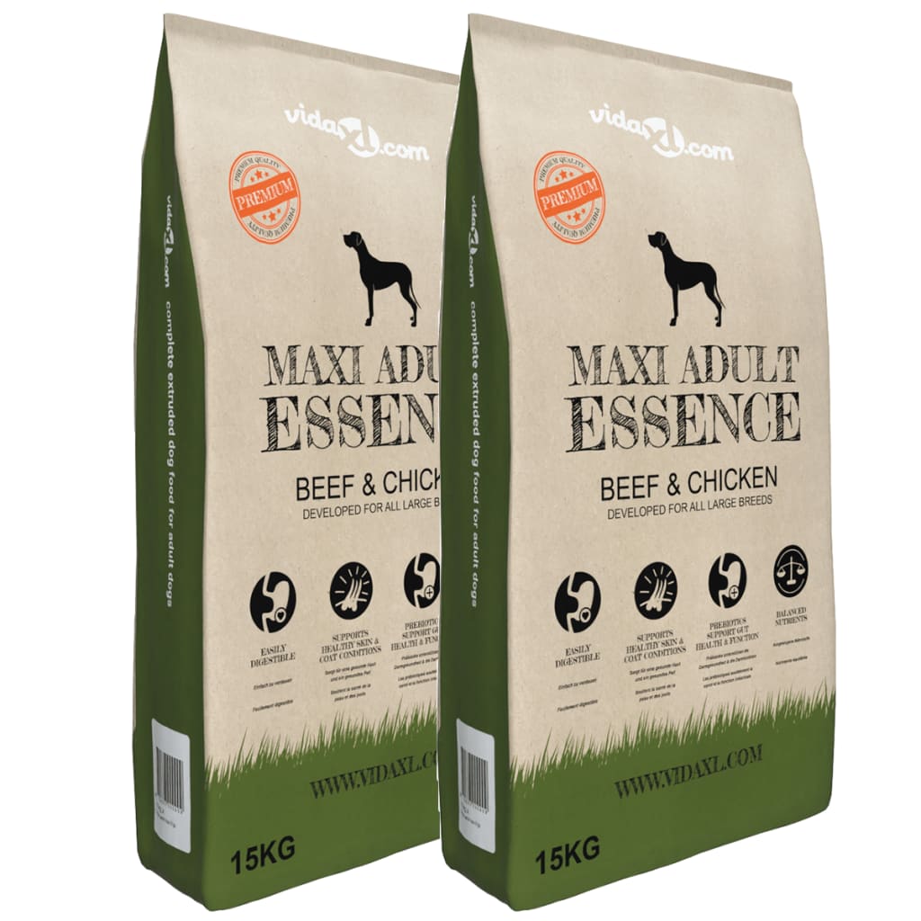 2 db „maxi adult essence beef & chicken” prémium kutyatáp 30 kg 2 db „maxi adult essence beef & chicken” prémium kutyatáp 30 kg