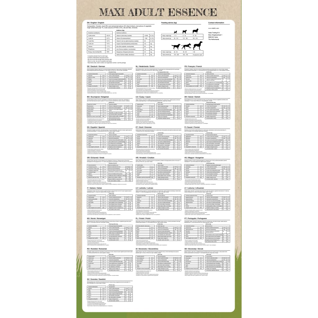 2 db „maxi adult essence beef & chicken” prémium kutyatáp 30 kg 2 db „maxi adult essence beef & chicken” prémium kutyatáp 30 kg