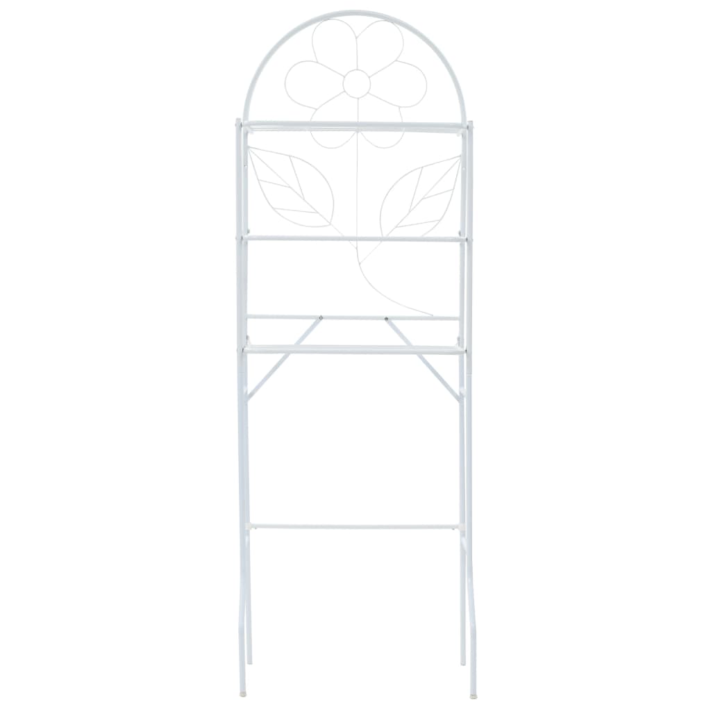 Fehér fürdőszobai állvány 60 x 33 x 174 cm Fehér fürdőszobai állvány 60 x 33 x 174 cm
