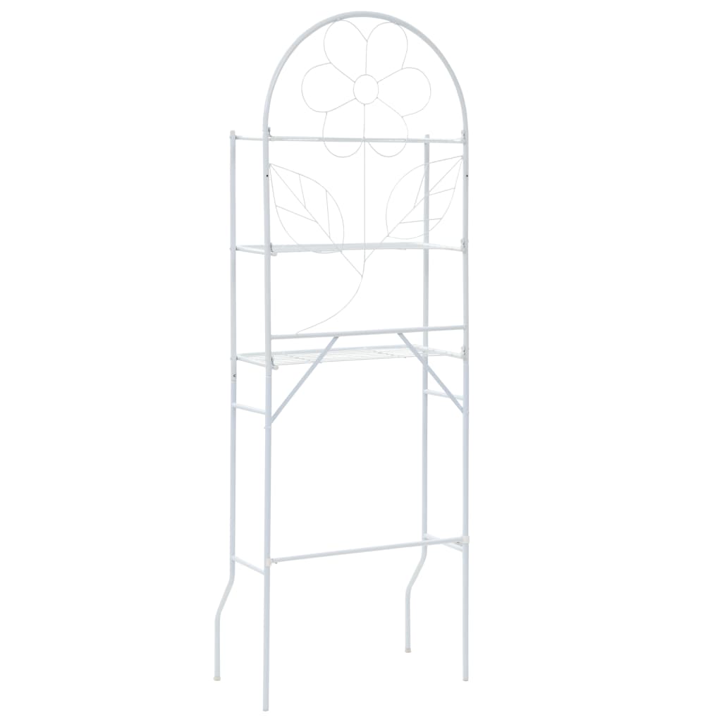 Fehér fürdőszobai állvány 60 x 33 x 174 cm Fehér fürdőszobai állvány 60 x 33 x 174 cm