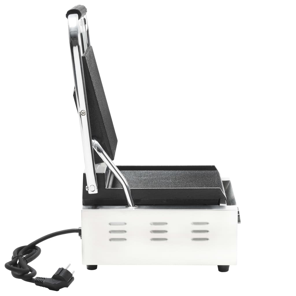 Kontaktgrill rozsdamentes acélból 1800 w 31 x 30,5 x 20 cm