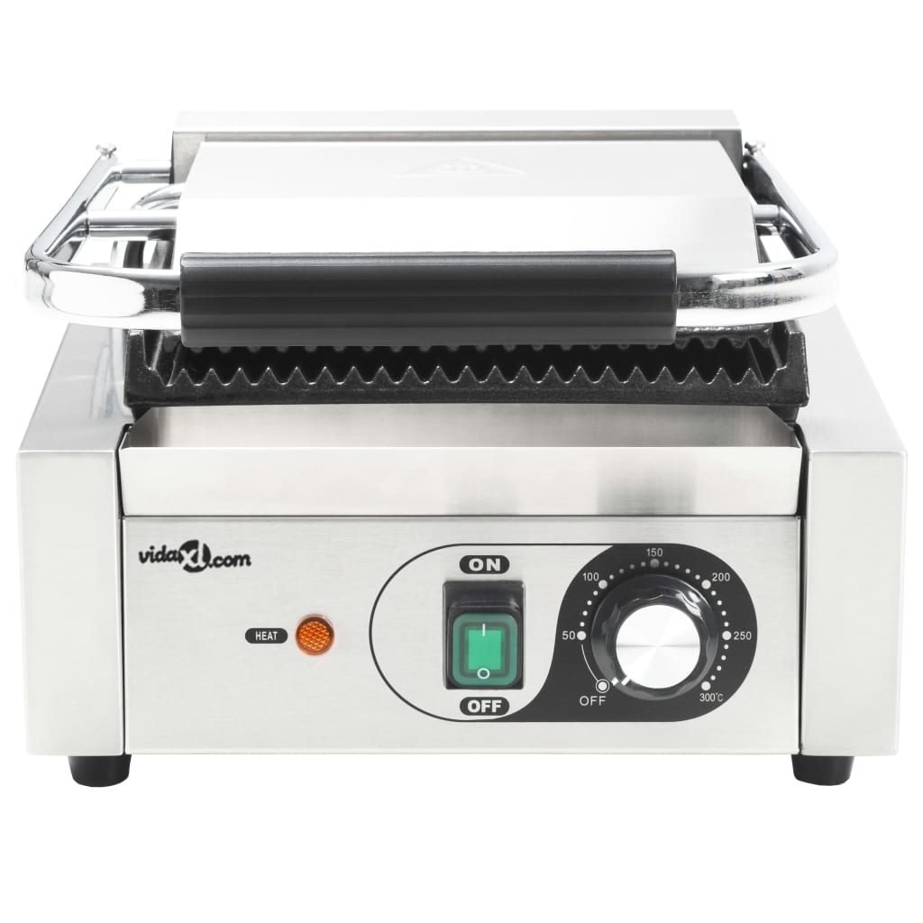 Kontaktgrill rozsdamentes acélból 1800 w 31 x 30,5 x 20 cm