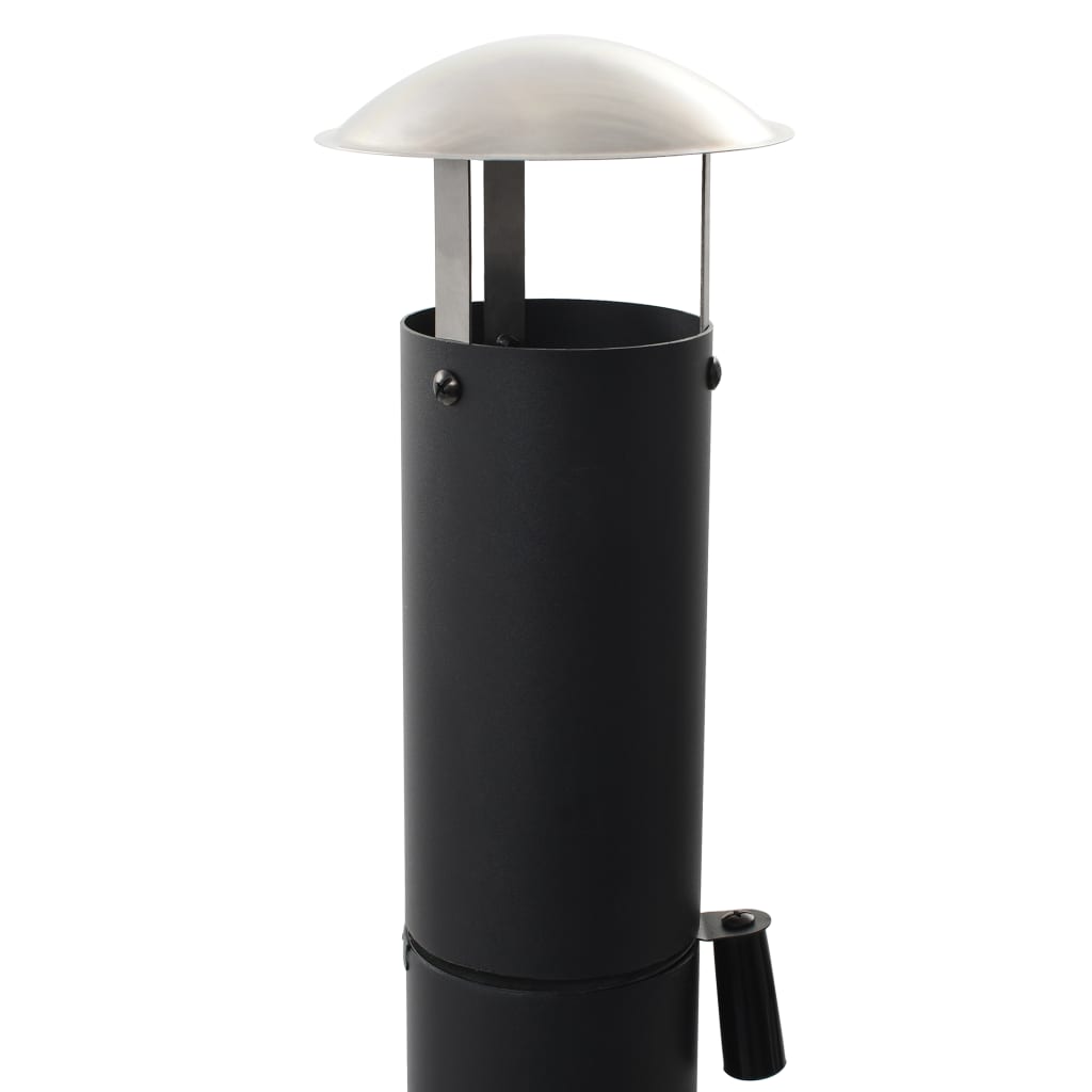 Kültéri faszenes pizzasütő kemence pizzakővel