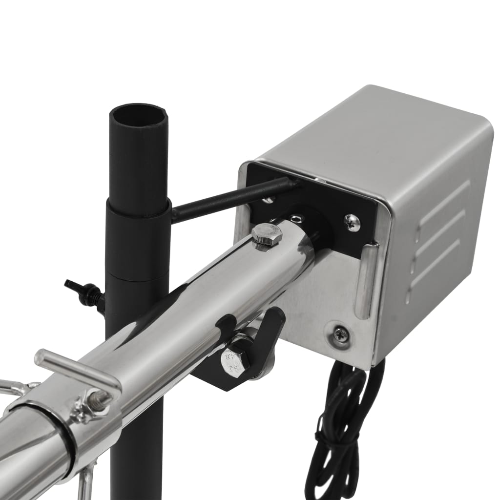 Automatikus motoros rozsdamentes acél grillnyárs 207x45x81 cm