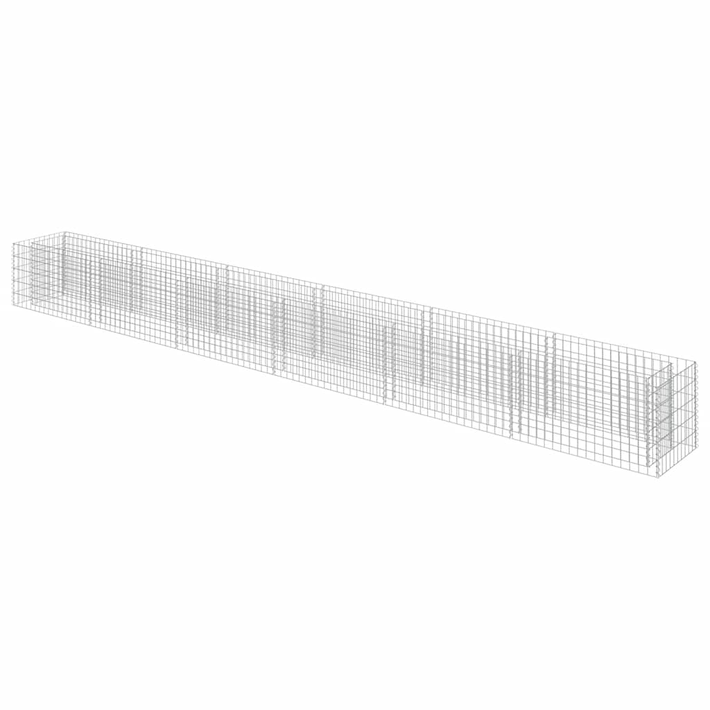 Horganyzott acél gabion magaságyás 540 x 50 x 50 cm