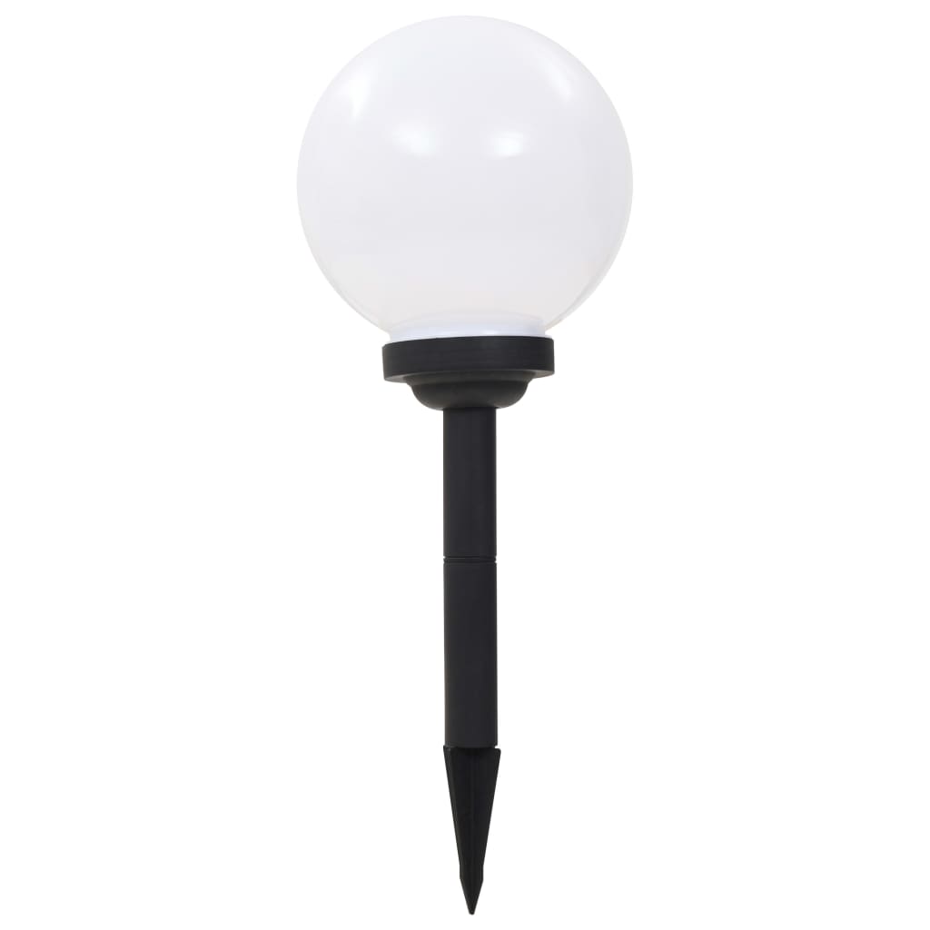 3 db napelemes kültéri led gömblámpa, 20 cm rgb