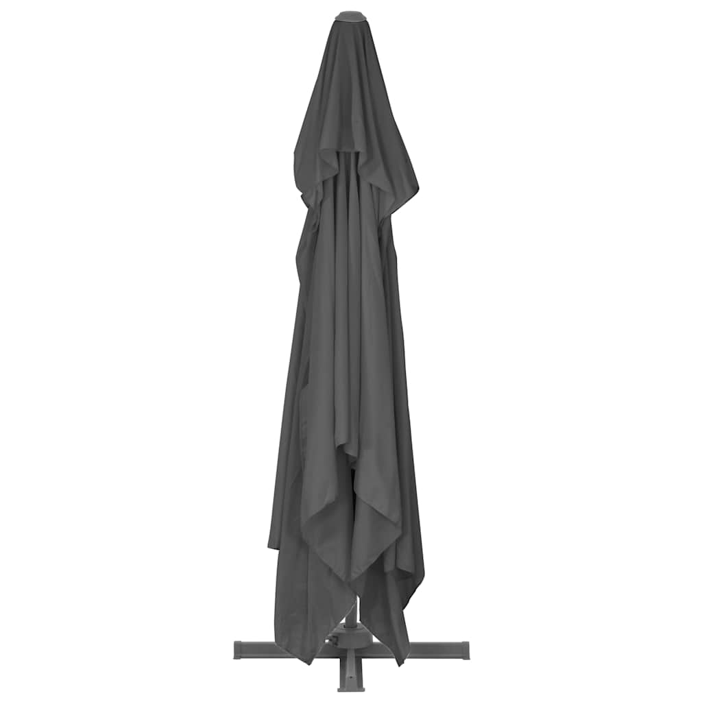 Antracit konzolos kerti napernyő alumínium rúddal 400 x 300 cm