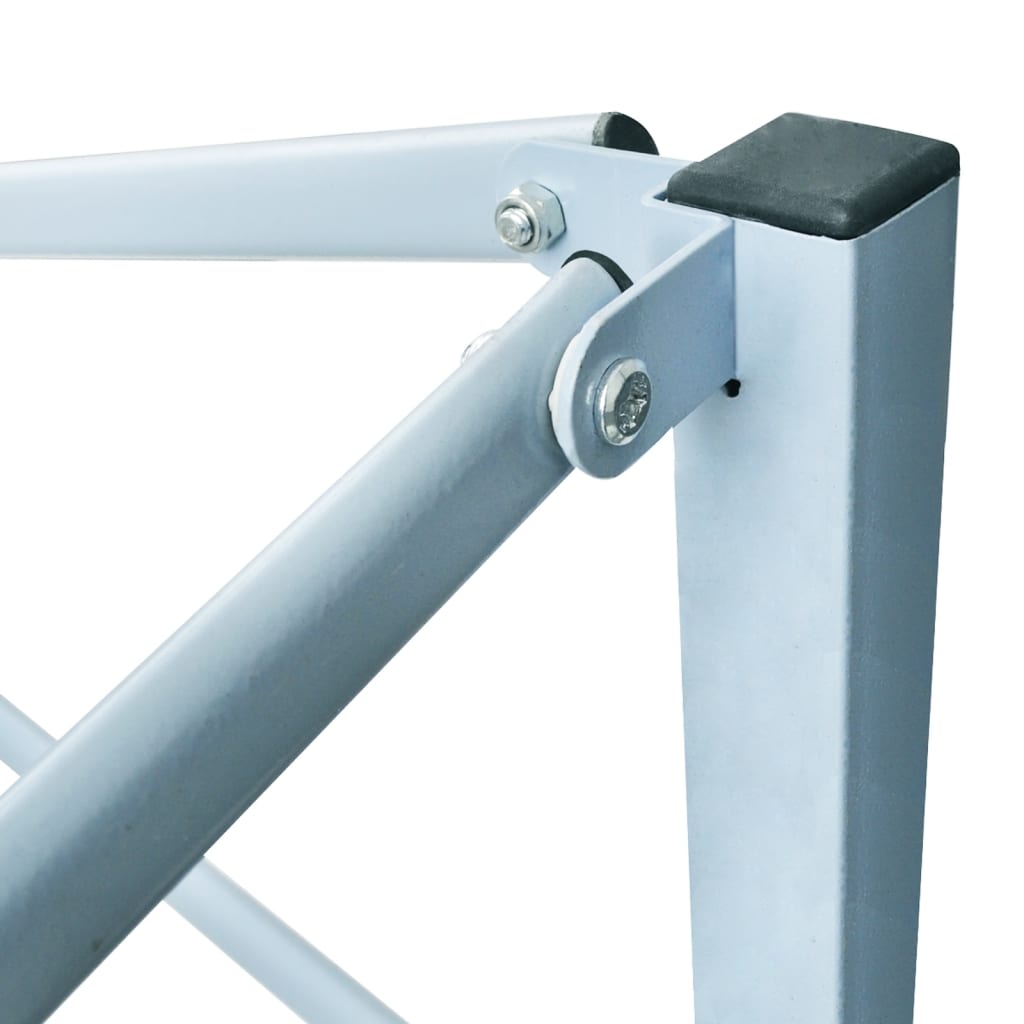 Antracitszürke összecsukható rendezvénysátor 4 oldalfallal 3x3m