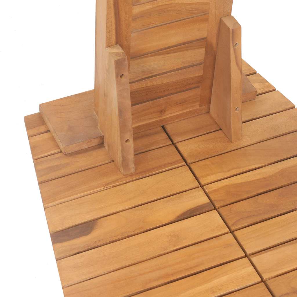 Tömör tíkfa kerti zuhany 70 x 75 x 204 cm