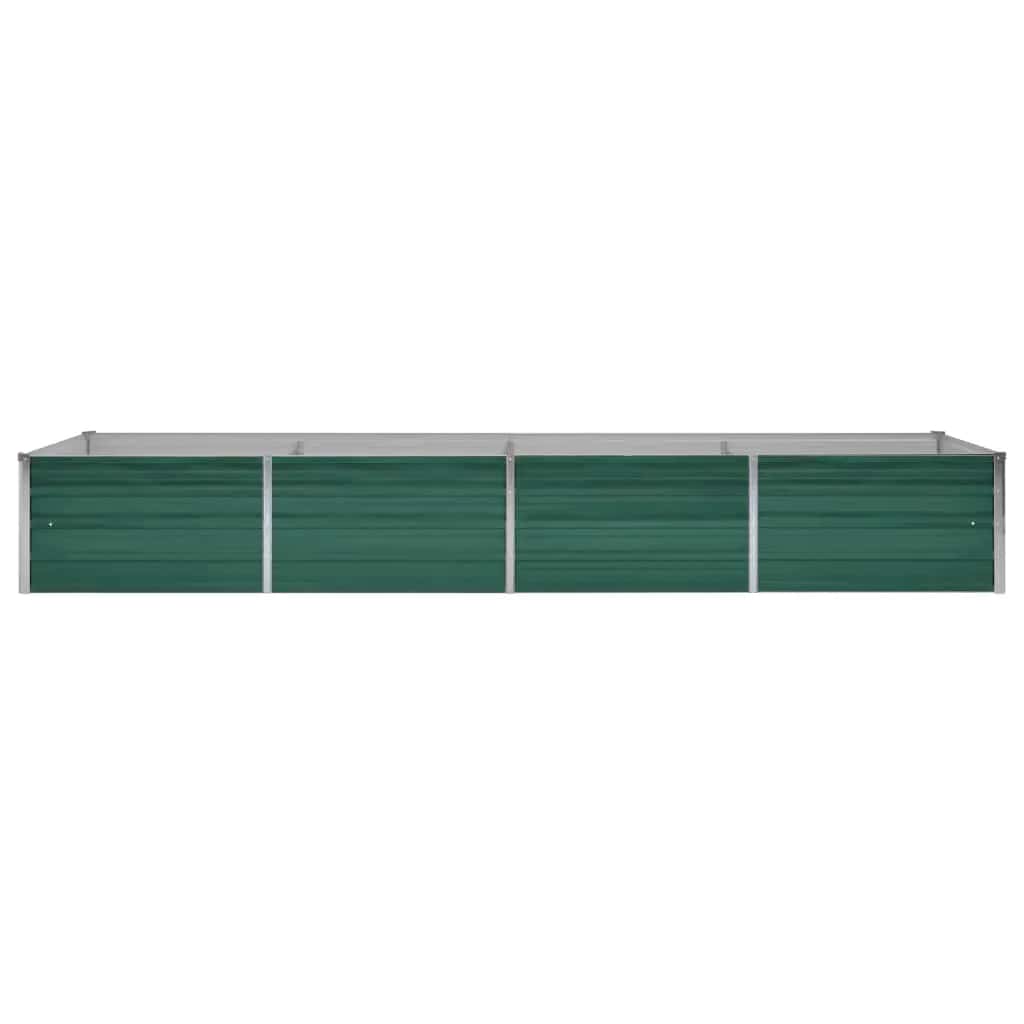 Zöld horganyzott acél kerti magaságyás 320 x 80 x 45 cm