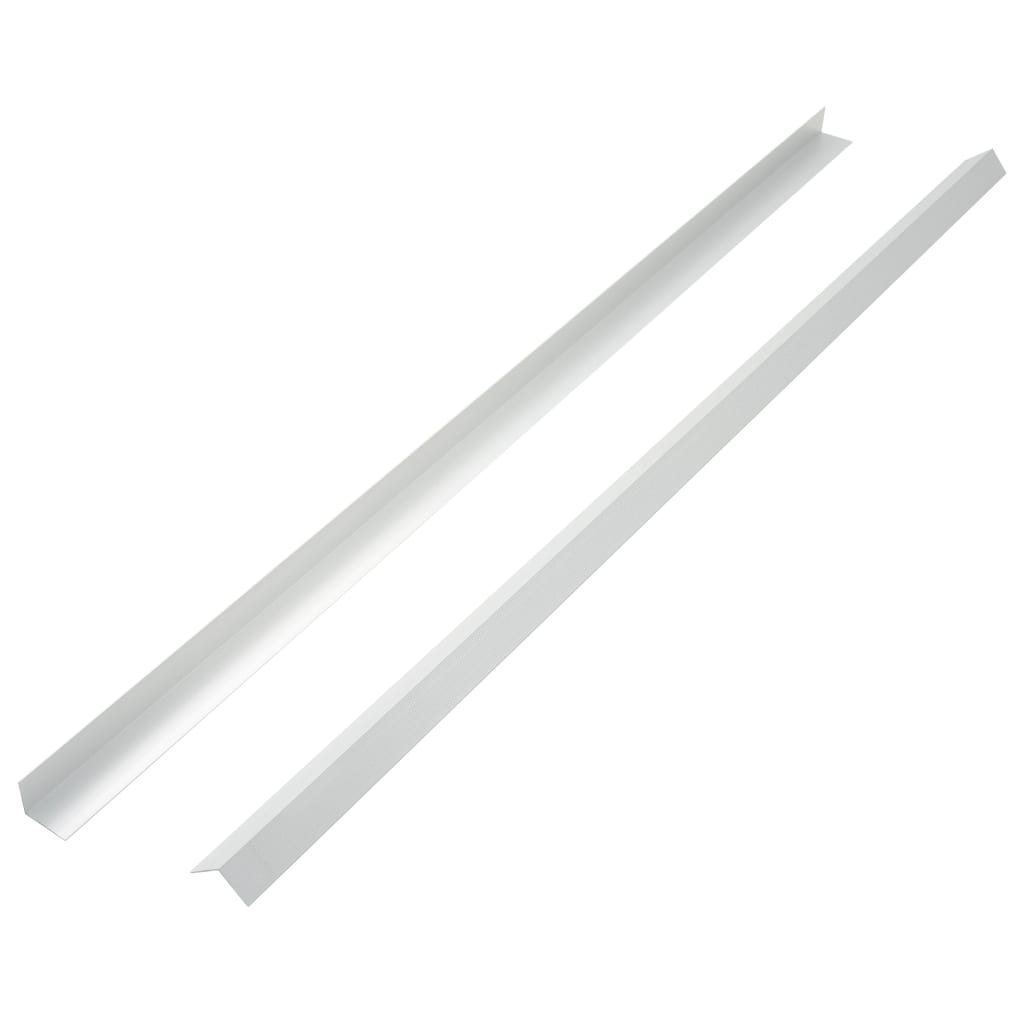 5 db ezüstszínű alumínium teraszburkoló sarokprofil 170 cm