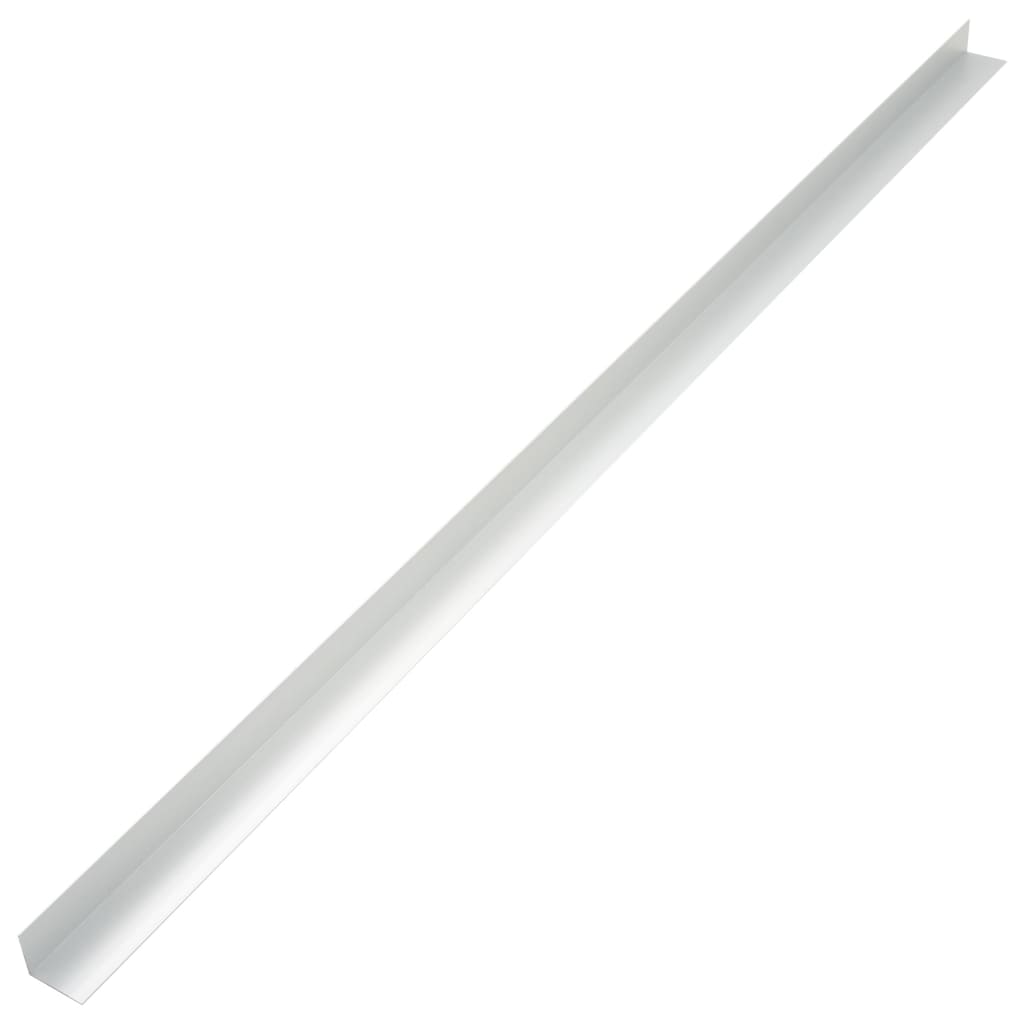 5 db ezüstszínű alumínium teraszburkoló sarokprofil 170 cm