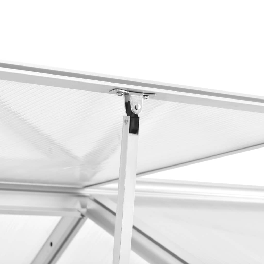 Alumínium melegház 421 x 190 x 195 cm 15,6 m³