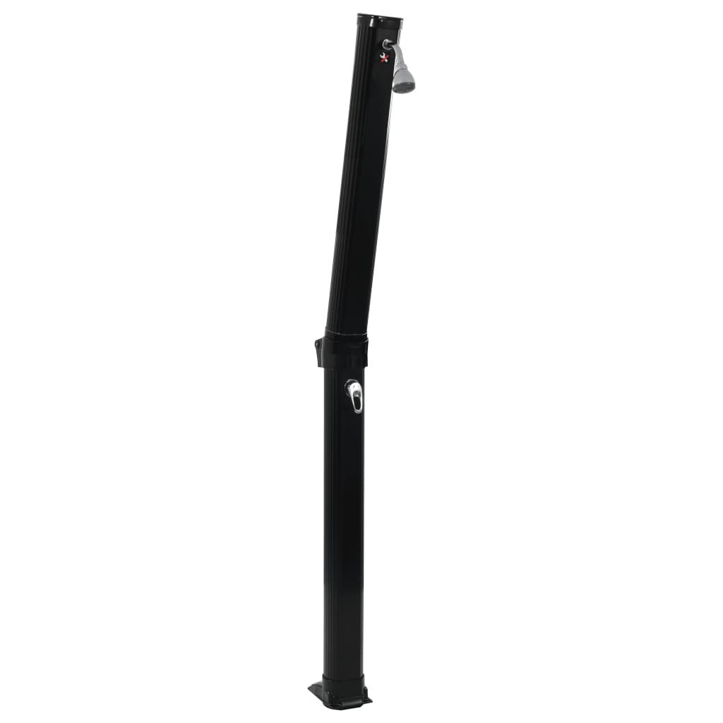 Fekete összecsukható napkollektoros zuhanyzó 214 cm 23 l Fekete összecsukható napkollektoros zuhanyzó 214 cm 23 l