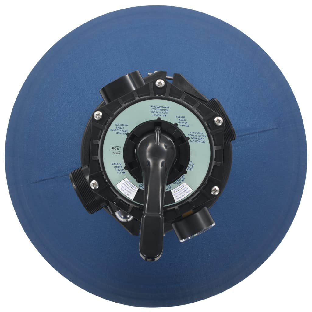 Kék medence-homokszűrő 6-állású szeleppel 560 mm