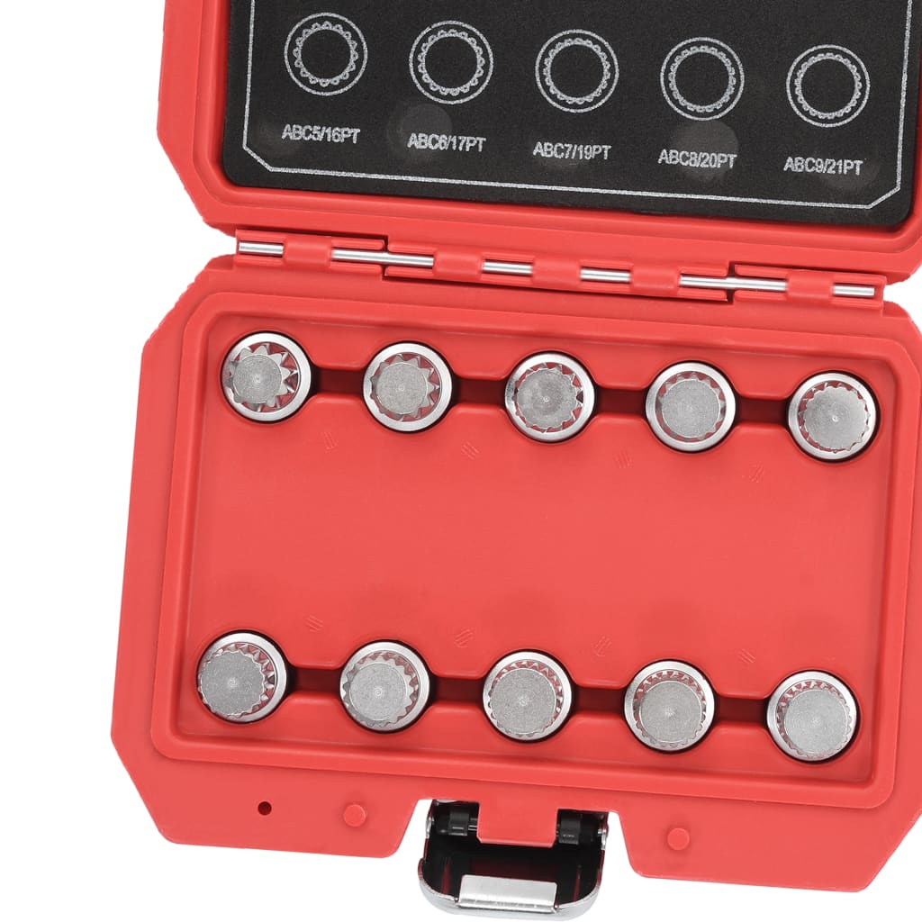 10 darabos kerékzáró anya kulcskészlet vw-hez