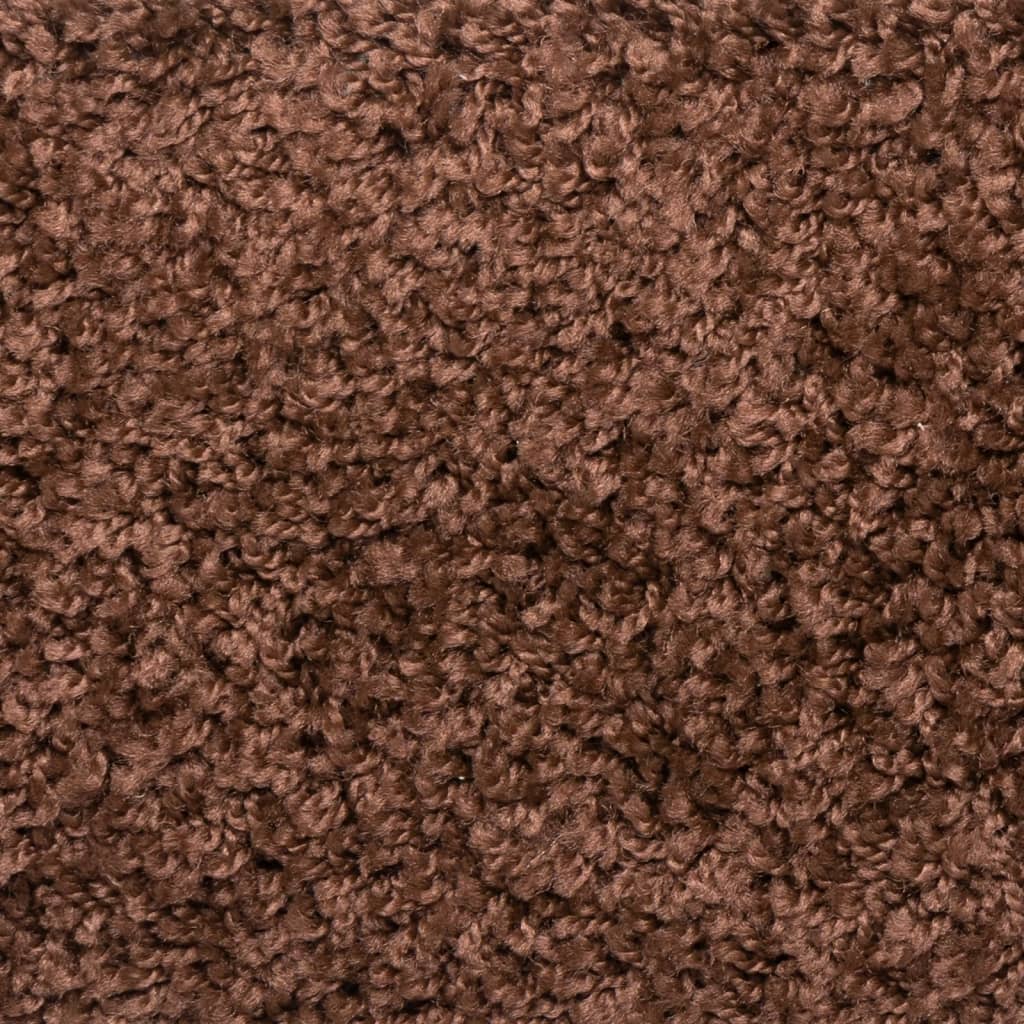 15 db barna félkör alakú lépcsőszőnyeg 56 x 17 x 3 cm