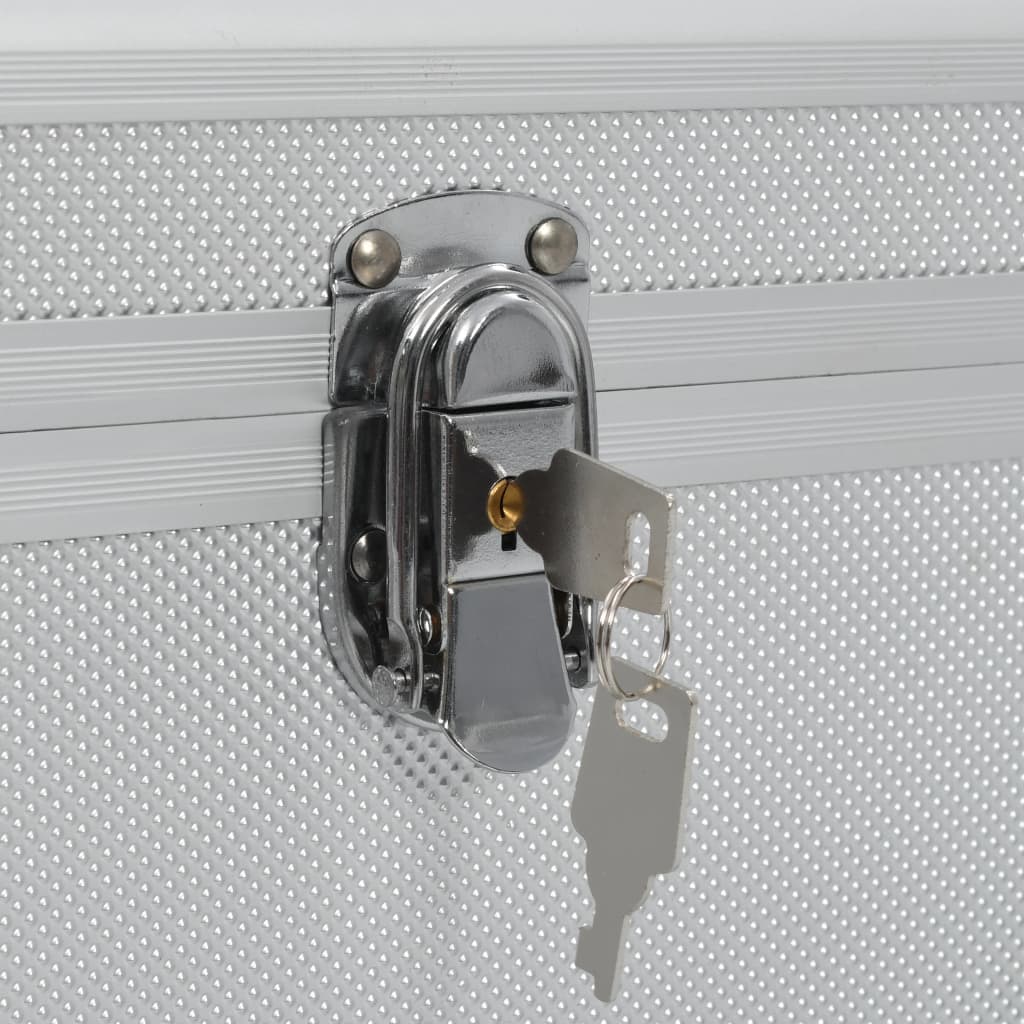 2 darab ezüst alumínium tárolódoboz