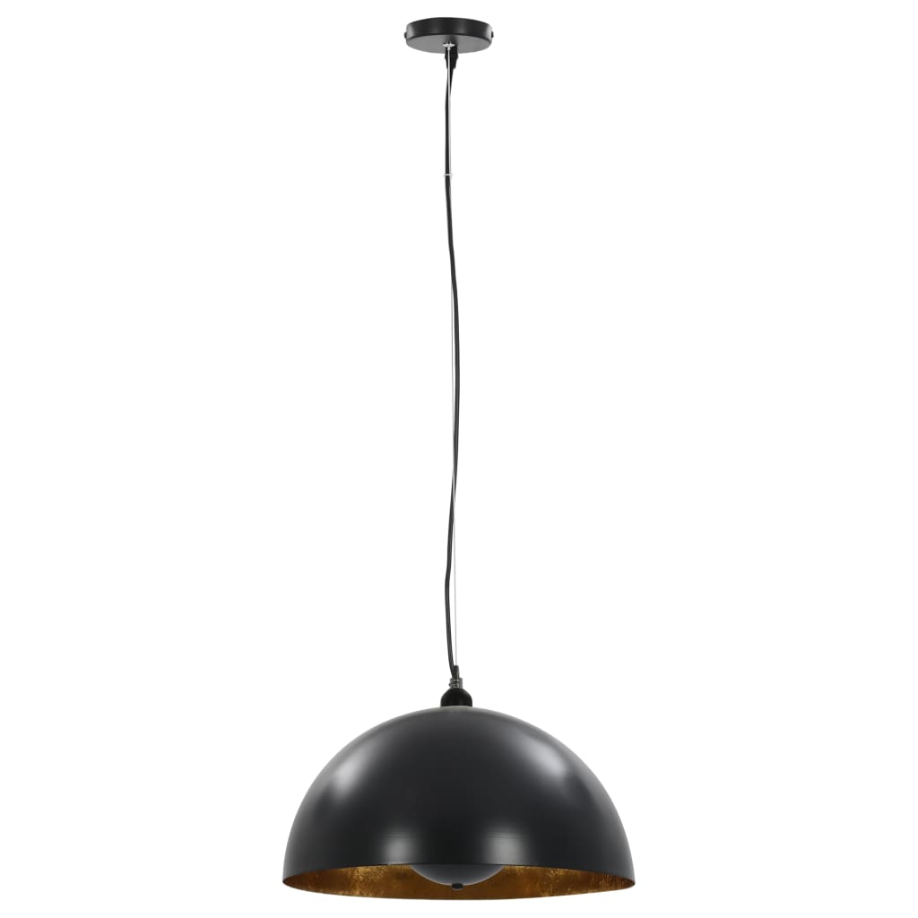 2 darab fekete-arany félgömb alakú mennyezeti lámpa 40 cm e27 2 darab fekete-arany félgömb alakú mennyezeti lámpa 40 cm e27