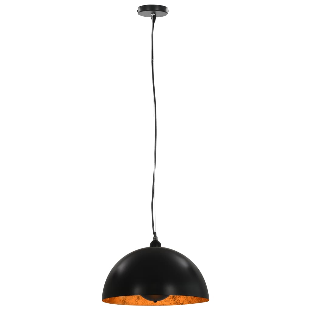 2 darab fekete-arany félgömb alakú mennyezeti lámpa 40 cm e27 2 darab fekete-arany félgömb alakú mennyezeti lámpa 40 cm e27