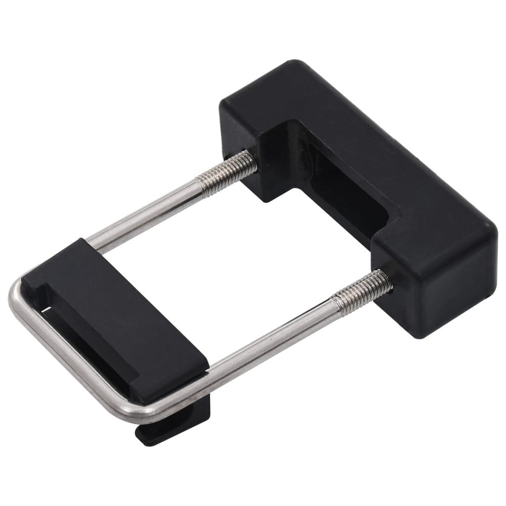 25 szett u-alakú műanyag kerítésoszlop-rögzítő bilincs 60x40 mm 25 szett u-alakú műanyag kerítésoszlop-rögzítő bilincs 60x40 mm