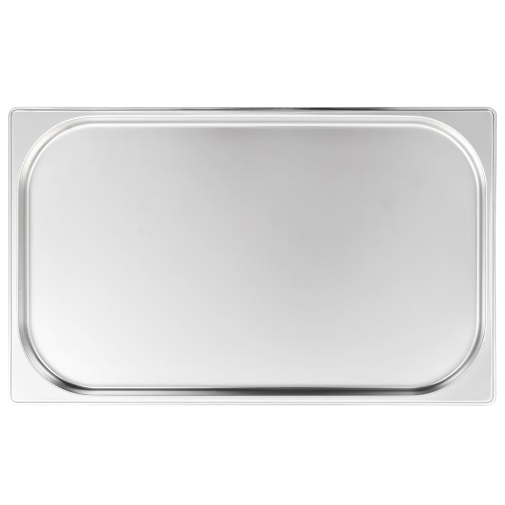 4 db rozsdamentes acél gasztronorm edény gn 1/1 20 mm