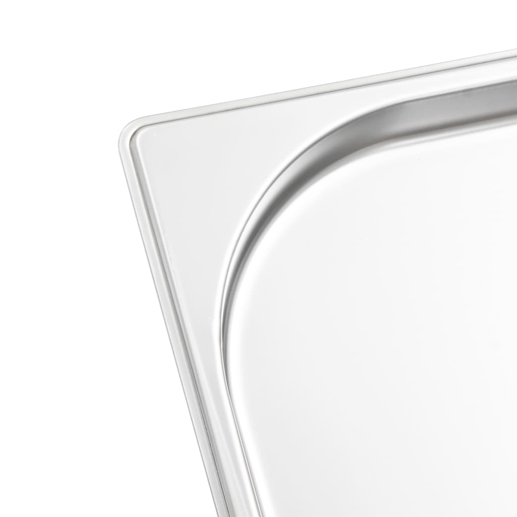 4 db rozsdamentes acél gasztronorm edény gn 1/1 20 mm